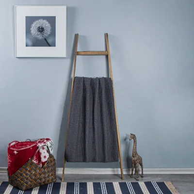 The Range Athena Cotton Double Blanket/Throw - Grey