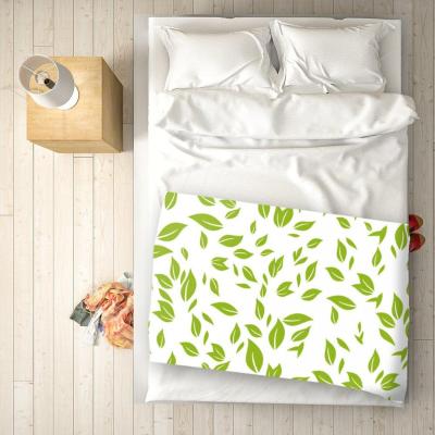 The Range Green Spring Leaves Blanket - Green