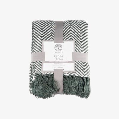 The Range Caden Chevron Throw - Green