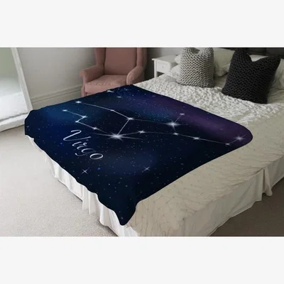 The Range Zodiac Sign Virgo Soft Blanket - Blue