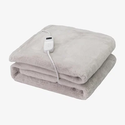 The Range Electric Fleece Throw  - Silver