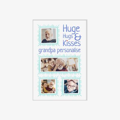 The Range Grandpa Four Photo Blanket