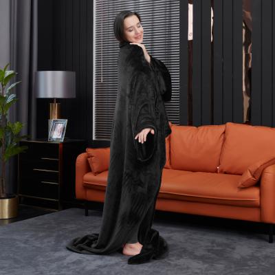The Range Wearable Super Soft Lounge Blanket - Black