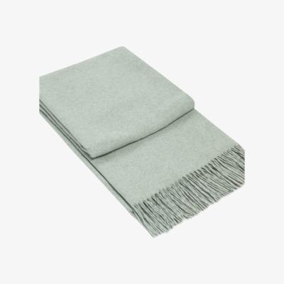 The Range Paddington Merino Wool Blend Throw - Light Grey