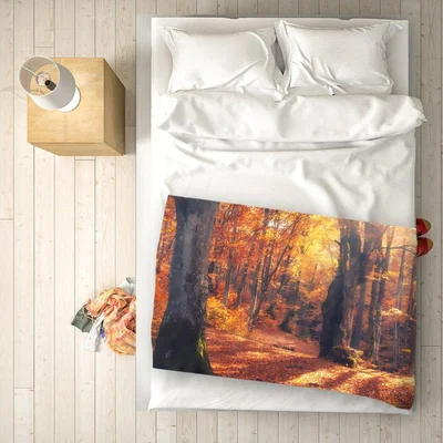 The Range Autumn Forest Blanket - Orange