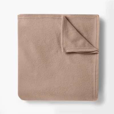The Range OHS Teddy Fleece Throw - Mocha / 200cm / 240cm