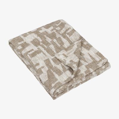The Range Ola Jacquard Throw - Taupe