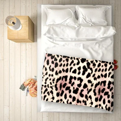 The Range Leopard Hide Blanket - Brown