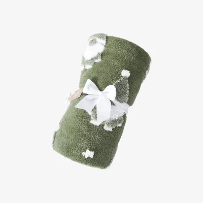 The Range Christmas Gonk Fleece Throw - Green