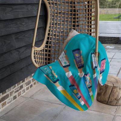 The Range Hands Holding Smart Phones Blanket - Blue