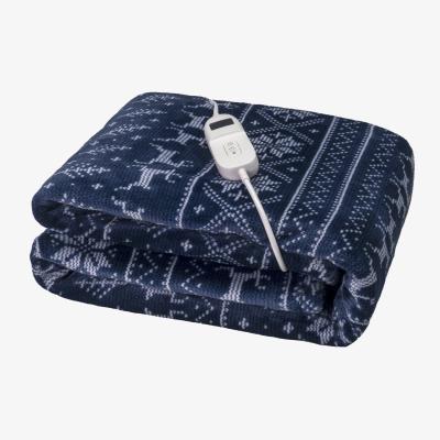 The Range Divante Fairisle Electric Throw - Navy
