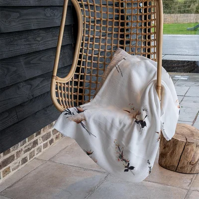 The Range Flower Bunches Blanket - Brown