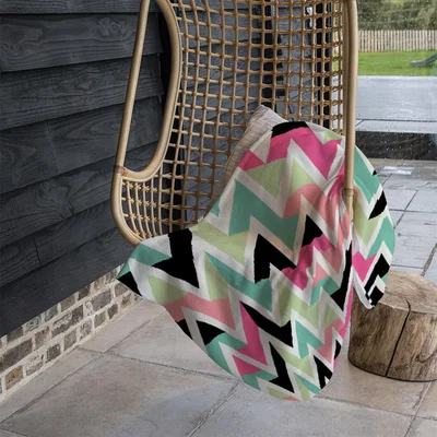The Range Summer Hipster Boho Chic Blanket - Green