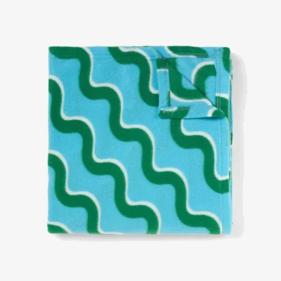 The Range OHS Swirl Fleece Throw - Blue/Green