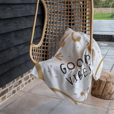 The Range Good Vibes Blanket - Gold