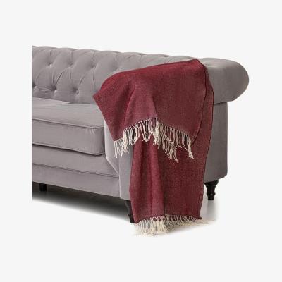 The Range 100 Acrylic Throw - 150cm x 125cm - Burgundy