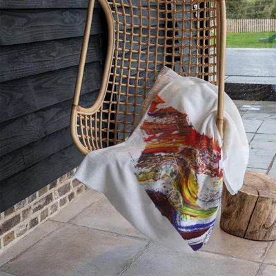 The Range Swirly Ben Blanket - Red