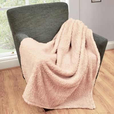 The Range Super Soft Mink Throw - Blush