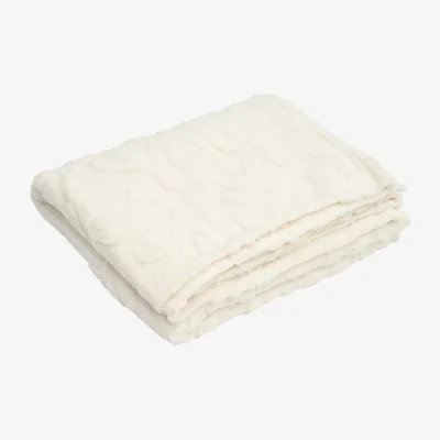 The Range Soft Warm Plush Fuzzy Throw Blanket - Beige,150cm L x 100cm W - Beige / 230cm L x 200cm W
