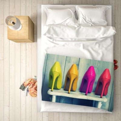 The Range Retro Shoe Collection Blanket - Red