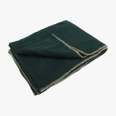 The Range Result Plain Warm Outdoor Fleece Blanket (330gsm) - Forest Green