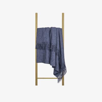 The Range Oxford Merino Wool Throw - Navy