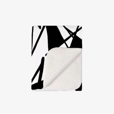 The Range Brush Abstract Pattern Blanket - Black