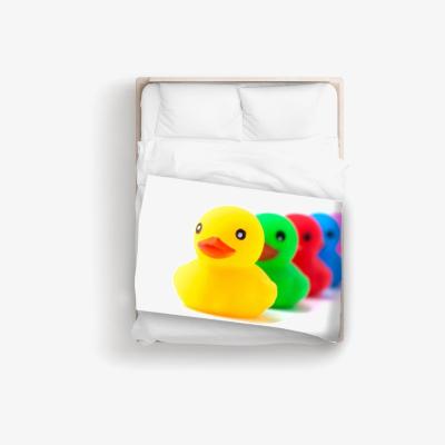 The Range Colourful Ducks In A Row Blanket - Yellow