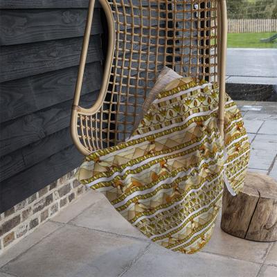 The Range Ornament Of Ancient Egypt To The Frescoes Blanket - Yellow