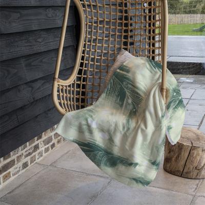 The Range Feathers Fantastic Birds With Decorative Ornaments Blanket - Green