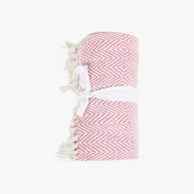 The Range Geo Woven Throw - Pink