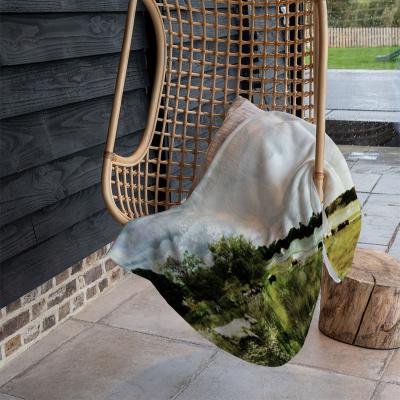 The Range Vintage Cow Blanket - Green