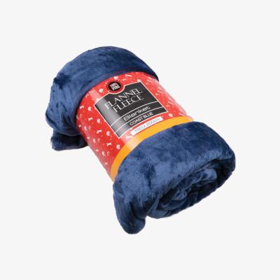 The Range Flannel Fleece Blanket - Coast Blue