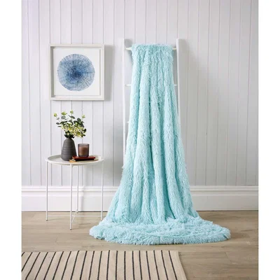 The Range Snuggle Fluffly Huggable Blanket - Duckegg / 150cm