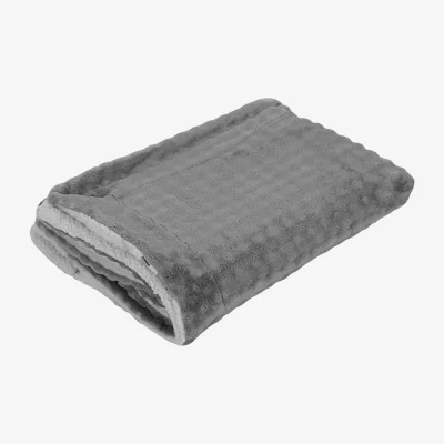 The Range Soft Milk Velvet and Lamb Fleece Warm Throw Blanket - Grey / 230cm L x 200cm W