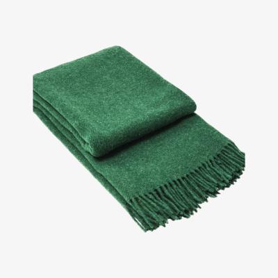 The Range Brighton 100% New Zealand Wool Throw - Emerald