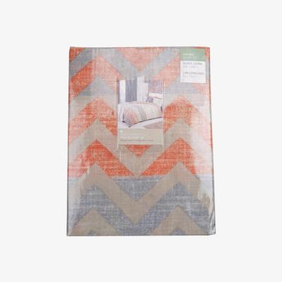 The Range Sheer Terracotta Printed Duvet Cover and Pillowcase Set