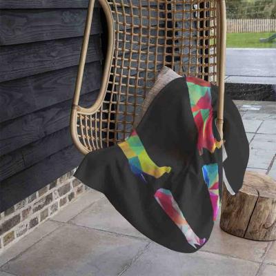 The Range Geometric Boots Blanket - Black