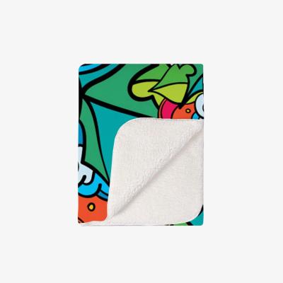 The Range Hippie Psychedelic Pattern Blanket - Green