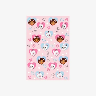 The Range Gabby´s Dollhouse Fleece Gabby & Pandy Paws Blanket - Pink/Blue
