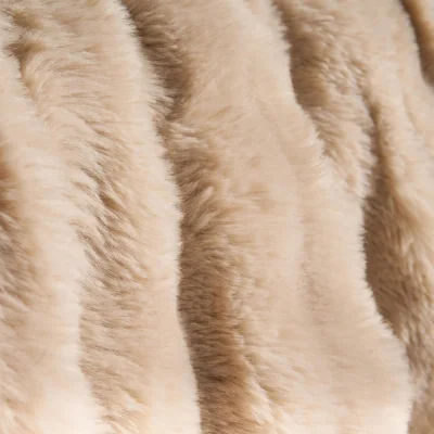 The Range OHS Bubble Faux Fur Throw - Natural
