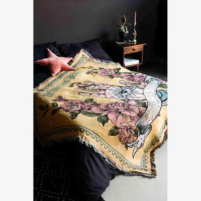 Rockett St George Denim & Bone Yellow Chilled Out Throw