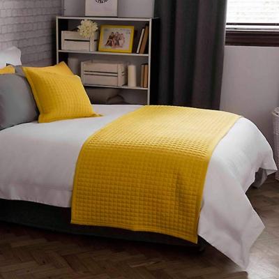 The Range Crompton Quilted Bed Runner - BM111 - Saffron Yellow