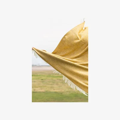 The Range Tweedmill Illusion ThrowBlanket - Yellow/Grey