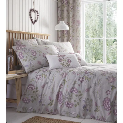 The Range Secret Garden Quilted Throw - Lavender