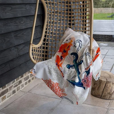 The Range Anchor  Fish Blanket - Orange