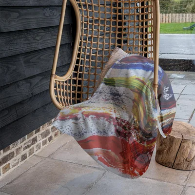 The Range Paris In Paint Blanket - Red