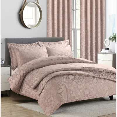The Range Damask Bedspread (260x230 cm) - Rose