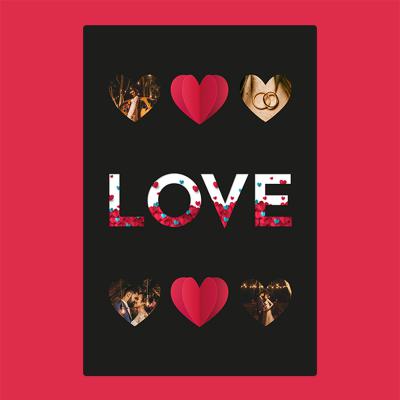 The Range Four Photo Blanket - Love Hearts
