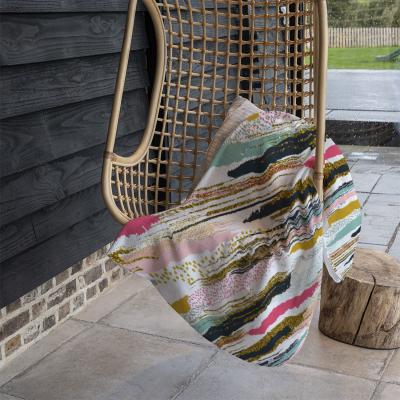 The Range Coloured Stripes  Spots Blanket - Pink